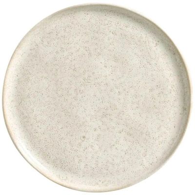 Prato Raso Porto Brasil 27cm Bio Vanilla Cerâmica Stoneware Orgânico Off White Mesa Posta Avulso
