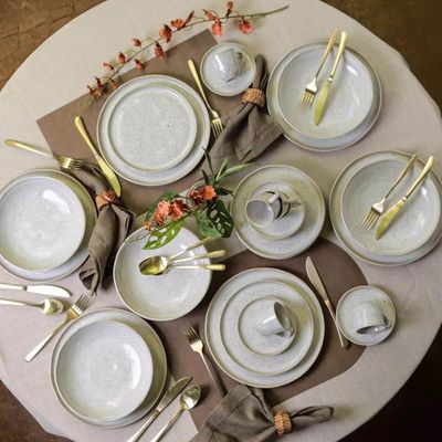 Prato Fundo Bio Vanilla 25cm Orgânico Cerâmica Porto Brasil 830ml Mesa Posta Caldos