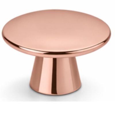 Kit 10 Puxadores de Armário Rose Gold Ponto 4x2,7cm Metálico Cog Bigfer Móveis