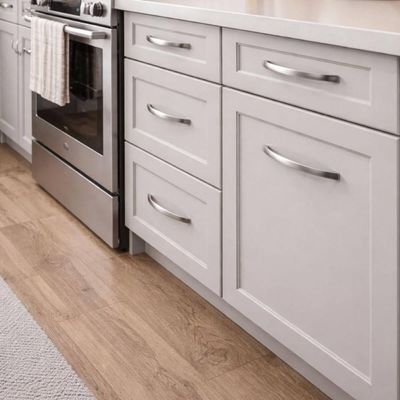Kit 10 Puxadores Alça Fronte 192mm Zamac Cromado para Móveis Armário Gaveta Porta Bigfer