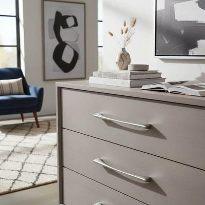 Kit 10 Puxadores Alça para Móveis Luce 192 Elegante Cromado Bigfer Gavetas Portas