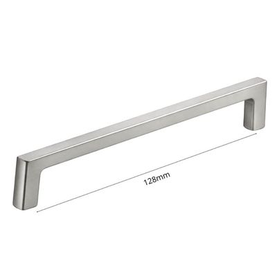 Kit 25 Puxadores Alça para Móveis 128mm Mano Steel Zamac Portas Gavetas Armários Cozinha Closet