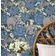 Elefante com Rosa, Papel de Parede Autoadesivo Vinílico Estilo Asiático, Revestimento Decorativo DIY para Quarto e Sala, Azul - S4Sassy 63,5 cm (L) × 152,4 cm (C) / Azul - Vinil Liso