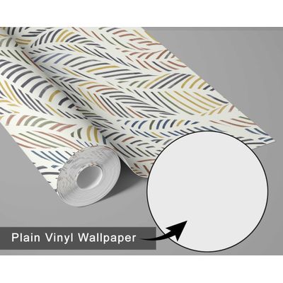 Papel de Parede Folha de Palmeira Multicolorido, Tropical Amarelo, Vinílico Autoadesivo, Decorativo, DIY Fácil para Quarto e Sala - S4Sassy 63,5 cm (L) × 152,4 cm (C) / Amarelo - Vinil Texturizado
