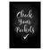 Placa de Parede 'Verifique Seus Bolsos' 1 Peça para Decoração de Lavanderia - Inkdotpot 25,4 Cm × 30,48 Cm / Moldura Preta
