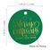 Etiquetas de Lembrancinha para Pendurar em Papel Metalizado com Texto 'Merry Christmas & Happy New Year' - Inkdotpot 100 Etiquetas Metalizadas / Verde - Ouro Rosé