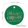 Etiquetas de Lembrancinha para Pendurar em Papel Metalizado com Texto 'Merry Christmas & Happy New Year' - Inkdotpot 100 Etiquetas Metalizadas / Verde - Ouro Rosé