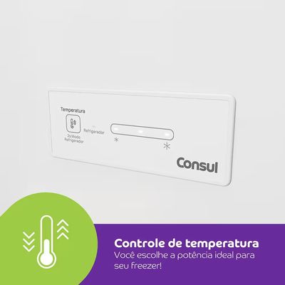 Freezer Horizontal CHA31MB 307L Branco Super Frio Porta com Chave Consul Branco / 110V