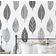 Papel Mural Autoadesivo com Estampa de Folhas Estilizadas Cinza para Parede de Destaque na Entrada e Escritório, Solução - S4sassy 63,5 cm (L) × 609,6 cm (C) / Cinza - Vinil Liso