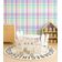 Papel de Parede Xadrez Verde Autoadesivo em Vinil, Fácil Aplicação para Quarto Infantil e Brinquedoteca - S4Sassy 63,5 cm (L) × 914,4 cm (C) / Verde - Vinil Texturizado