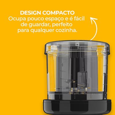 Mini Processador MPR530 Mini Crush 280ml Preto Cadence Preto / 110V
