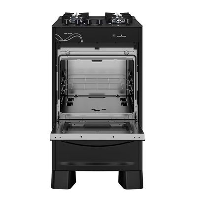 Fogão 4 Bocas de Piso Suggar Neo Glass FGVNG410PT Bivolt Preto / Bivolt