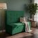 Canto Alemão Recamier Bau + Painel Madri 160cm Veludo Verde - Inova Decor