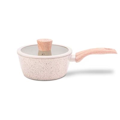 Jogo de Panelas Brinox Ceramic Life 6 Peças Sirius Antiaderente Indução Vanilla Vanilla