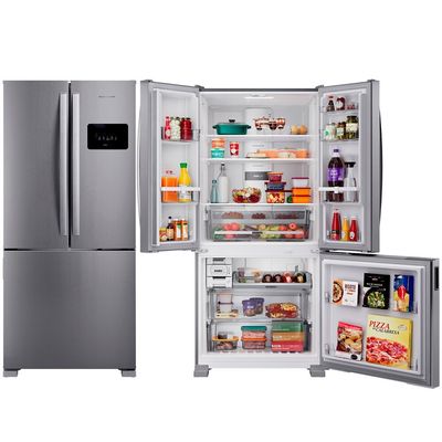 Geladeira BRO85MK 559 Litros Frost Free French Door Brastemp Inox / 220V
