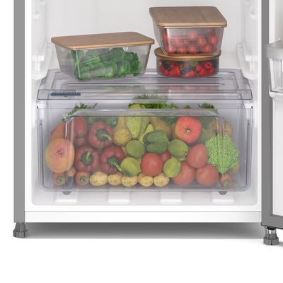 Geladeira IF41S Frost Free Duplex 380L AutoSense Inverter Inox Look Econômica Silenciosa Electrolux Inox / 110V