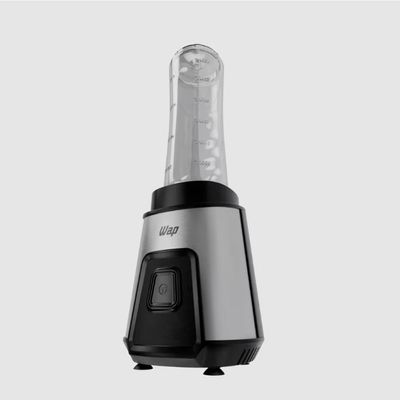 Liquidificador Portátil Blender Go WBG600 600ml 300W 2 Copos Squeeze Wap Preto com Inox / 220V