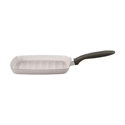 Frigideira Grill Brinox Suprema Ceramic Life Antiaderente Mineral Resist 750ml 24x24x2,3cm Vanilla Vanilla