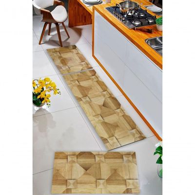Kit 3 Peças Jogo Cozinha Passadeira Manta Vinilico Laminado Harmony