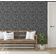 Papel de Parede Autoadesivo Estampa Botânica Cinza, Destacável, para Parede de Entrada e Decoração de Escritório - S4sassy 63,5 cm (L) × 914,4 cm (C) / Cinza - Vinil Liso