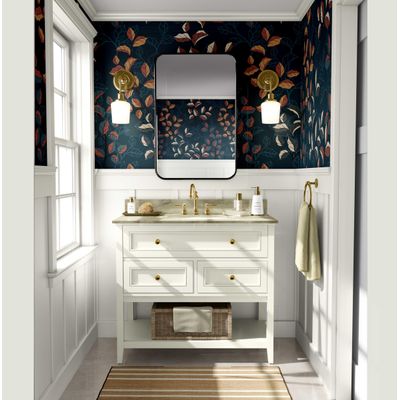 Papel de Parede Folhas de Outono Azul - Vinil Autoadesivo Decorativo, Fácil DIY para Quarto, Sala e Armários - S4Sassy 63,5 cm (L) × 304,8 cm (C) / Azul - Vinil Liso