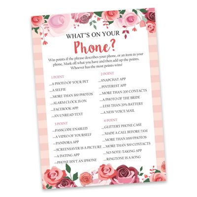50 Cartões Florais para Chá de Noiva e Despedida de Solteira, em Lote, Quadrados em Branco, Preenchíveis, Ideias de Presente - Inkdotpot 12,7 Cm × 17,78 Cm / Branco - O Que Tem no Seu Celular