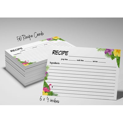Cartões de Receita 10x15 cm (Kit 50) Premium Grossos Dupla-Face Brancos Modernos para Casamento, Chá de Noiva e Chá de Bebê - Inkdotpot 15,24 Cm × 10,16 Cm / Branco