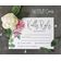 50 Cartões RSVP em Branco com Envelopes Brancos, Estilo Floral para Casamento, Jantar de Ensaio, Chá de Bebê/Noiva, Noivado - Inkdotpot 10,16 Cm × 15,24 Cm / Branco