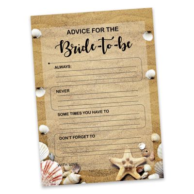 50 Cartões de Jogos de Praia para Chá de Noiva, Casamento e Despedida de Solteira, Quadrados em Branco para Preencher, Atacado - Inkdotpot 8,89 Cm × 5,08 Cm / Branco - Quantos Beijos?