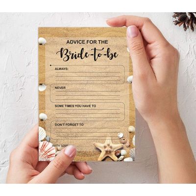 50 Cartões de Jogos de Praia para Chá de Noiva, Casamento e Despedida de Solteira, Quadrados em Branco para Preencher, Atacado - Inkdotpot 8,89 Cm × 5,08 Cm / Branco - Quantos Beijos?