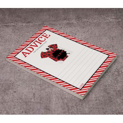 Cartões de Conselho para Chá de Bebê, Tema Joaninha para Menina - Jogos e Atividades, para Mamãe e Papai Novos - Pacote com 50 - Inkdotpot 12,7 Cm × 17,78 Cm / Branco