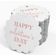 Etiquetas Pendentes de Papel Metalizado para Lembrancinhas 'Feliz Dia dos Namorados' - Inkdotpot 50 Etiquetas Metalizadas / Branco - Ouro Rosé