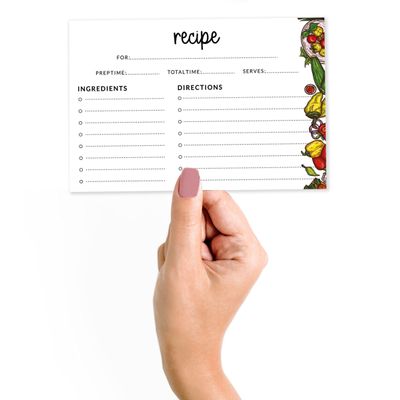 Cartões de Receita 10 x 15 cm (50 Unid.) Cartão Premium Grosso Dupla-Face, Brancos Modernos p/ Casamentos, Noivas e Chá de Bebê - Inkdotpot 15,24 Cm × 10,16 Cm / Branco