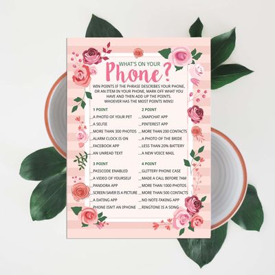 50 Cartões Florais para Jogo, Chá de Noiva, Despedida de Solteira, Quadrados em Branco para Preencher Ideias de Lembrança - Inkdotpot 12,7 Cm × 17,78 Cm / Branco - O Que Tem no Seu Celular