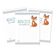 50 Cartões Alfabeto Infantil ABC Animais da Selva para Chá de Bebê Itens para Festa - Inkdotpot 12,7 Cm × 17,78 Cm / Branco - Cartão de Conselho