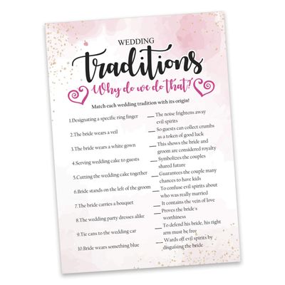 50 Cartões de Jogo Quadrados em Branco com Respingo em Aquarela para Chá de Noiva, Casamento e Despedida de Solteira - Inkdotpot 12,7 Cm × 17,78 Cm / Branco - Por Que Fazemos Isso?