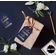 Etiquetas de Papel Metalizado Good Bye Tension Hello Pension para Lembrancinhas de Aposentadoria - Inkdotpot 100 Etiquetas Metalizadas / Azul - Dourado
