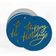 Etiquetas de Papel Metalizado 'Happy Holiday' para Pendurar em Lembrancinhas - Inkdotpot 100 Etiquetas Metalizadas / Azul - Dourado