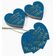 Tag de Papel para Lembrancinha de Casamento 'Obrigado' em Foil para Pendurar - Inkdotpot 100 Etiquetas Metalizadas / Azul - Dourado