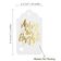 Etiquetas para Lembrancinhas de Natal "Merry and Bright" em Papel Metalizado para Pendurar - Inkdotpot 100 Etiquetas Metalizadas / Branco - Ouro Rosé