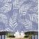 Papel de Parede Decorativo Autoadesivo com Folhas, Vinil Impermeável Azul, Removível, Ideal para Locatários, Quarto/Sala de Jantar - S4Sassy 63,5 cm (L) × 152,4 cm (C) / Azul - Vinil Liso