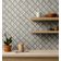 Revestimento de Parede Vintage Mosaico Liso Impermeável, Contact Estampa Arabesco para Backsplash, Vinil Autoadesivo, DIY, Branco - S4Sassy 63,5 cm (L) × 609,6 cm (C) / Branco - Vinil Liso