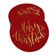 Etiquetas de Papel Metalizado 'Merry Christmas' para Pendurar em Lembrancinhas - Inkdotpot 50 Etiquetas Metalizadas / Vermelho - Ouro Rosé