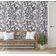 Papel de Parede Autoadesivo Removível com Ramos Botânicos, Mural Roxo para Quarto, Banheiro, Lavanderia e Closet Interno - S4Sassy 63,5 cm (L) × 609,6 cm (C) / Roxo - Vinil Liso