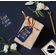 Etiquetas Pendentes Metalizadas para Lembrancinhas de Garrafa de Casamento 'Abraços e Beijos' - Inkdotpot 100 Etiquetas Metalizadas / Azul - Dourado
