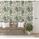 Papel de Parede Botânico Vintage Verde Floral Autoadesivo em Vinil, Envelopamento Decorativo, Fácil DIY para Quarto e Sala - S4Sassy 63,5 cm (L) × 152,4 cm (C) / Verde - Vinil Texturizado