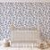 Papel de Parede Autoadesivo Vintage Pássaro e Flor Azul, Vinil Removível DIY para Parede de Entrada, Solução Fácil - S4sassy 63,5 cm (L) × 609,6 cm (C) / Azul - Vinil Texturizado