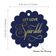 Etiquetas Pendentes para Garrafas de Casamento 'Let Love Sparkle' Metalizadas para Lembrancinhas - Inkdotpot 50 Etiquetas Metalizadas / Azul - Dourado