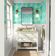 Revestimento de Parede Vinílico Autoadesivo Recife de Coral, Mural Removível Verde Instantâneo para Banheiro, Lavanderia e Closet - S4Sassy 63,5 cm (L) × 304,8 cm (C) / Verde - Vinil Liso