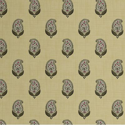Papel de Parede Vinílico Liso Autoadesivo Estampa Paisley em Bloco, Estilo Asiático, Aplicação Fácil Para Quarto e Sala - Verde - S4Sassy 63,5 cm (L) × 304,8 cm (C) / Verde - Vinil Liso